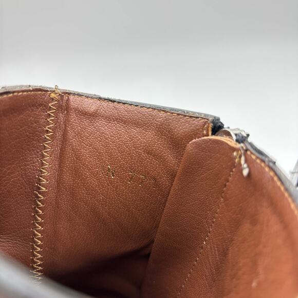 Alohas South Edge Python Two Tone Heeled Ankle Boots Women's 41 - Picture 9 of 11